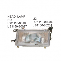 Toyota Cressina RX62 1983-1984 	Head lamp 81110-80100 81150-80097 81110-80234 81150-80231